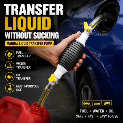Stop Siphoning Fuel by Mouth! Transfer Any Liquid Danger-Free in Seconds