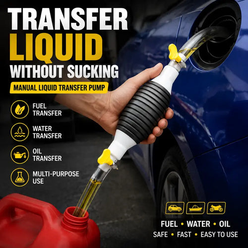 Stop Siphoning Fuel by Mouth! Transfer Any Liquid Danger-Free in Seconds