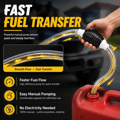 Stop Siphoning Fuel by Mouth! Transfer Any Liquid Danger-Free in Seconds