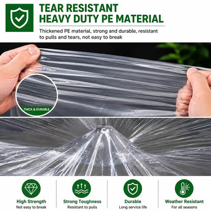 🎁Last day of the sale🌧️ RainShield ProTM Transparent Waterproof Tarp – Heavy-Duty Outdoor Cover with Secure Grommets